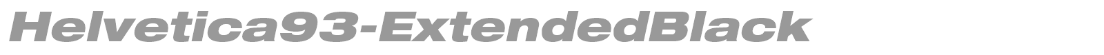 Helvetica93-ExtendedBlack font preview